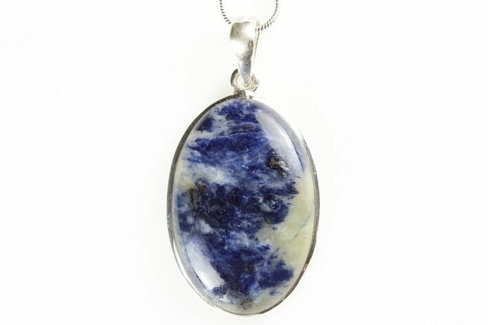 Sodalite Pendant (Necklace) - Sterling Silver #192375